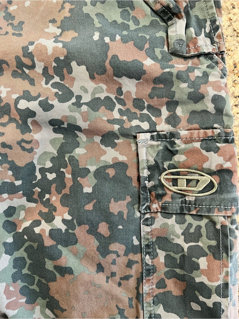 Diesel P-Atlan-Pat Camo Cargo Pants NWT Size 31 Utility Military $375 - Picture 8 of 15